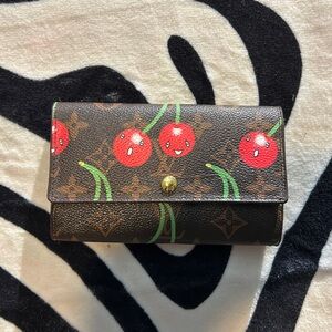 Louis Vuitton Cherry Print Wallet 2005
